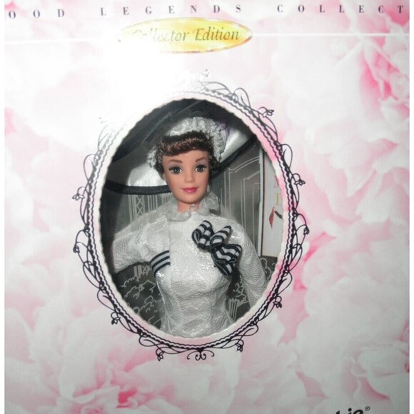 Barbie As Eliza Doolittle My Fair Lady Doll - Hollywood Legends Collection, White Lace Gown & Hat
